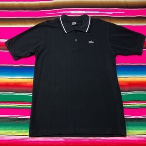 VTG Atticus Clothing Polo Shirt Men's M Black Dead Bird Logo Y2K Emo Scene Music